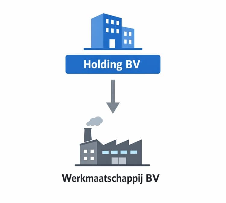 Omzetting eenmanszaak in holding en werkmaatschapij